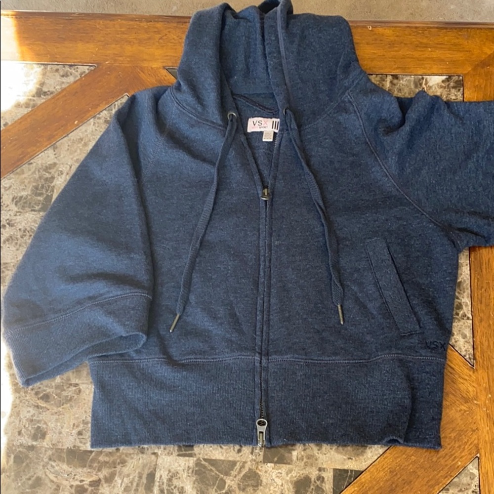 Crop short sleeve zip up